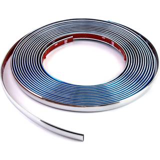 Qwork Automotive Chrome Trim Molding 1/2 tommer bred 26ft DIY st?bning Trim Strip Line Decoration til bil/lastbild?r Vindue Side Skrabesikker