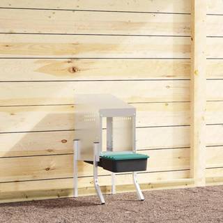 hønseredekasse 1 rum med ben galvaniseret stål