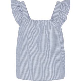 Pieces Top - Apia - Coronet Blue/Bright White