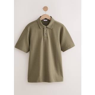 Next Crepe Textured Knap i halsen Polo-skjorter - Middel