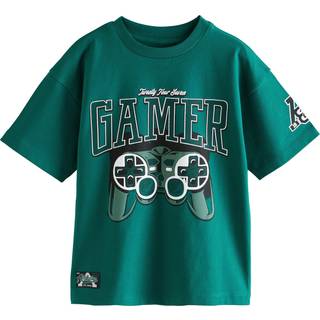 Next Green Gamer Relaxed Fit Short Sleeve Graphic T-Shirt (3-16yrs)