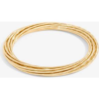 Mood Mood Gold Tone Ridged Polished Multi Bangle