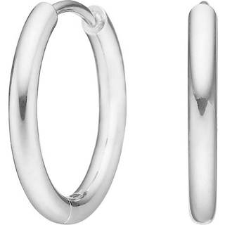 Pure Titanium creoler med cubic zirkonia - 12 mm