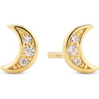 Luna Øreringe, Gold Plated