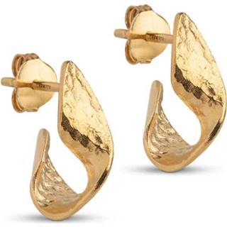 Enamel Daia øreringe forgyldt sølv - E343GM