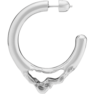 Maria Black Flea Hoop Sølv - 100962AG