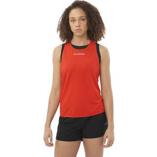 Salomon Women's S/Lab Speed Tank Top Damer størrelse XS farve rød