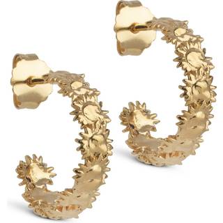 ENAMEL Copenhagen Øreringe - Sunshine Wreath - Gold Colour