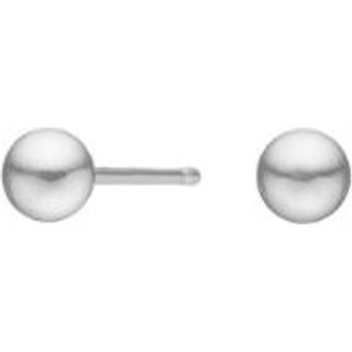 Pure Titanium Øreringe i titanium m kugler - 4 mm