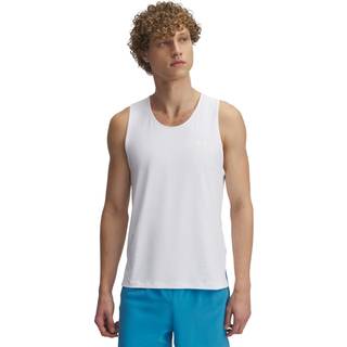 Under Armour Launch Elite Singlet Running Shirt Men - White, Size L - white