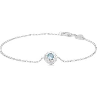 Studio Z Wild Cliff armbånd i sølv med blå cubic zirkonia