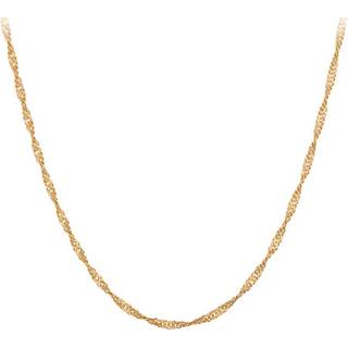 Pernille Corydon Singapore halskæde forgyldt sølv - n-695-gp