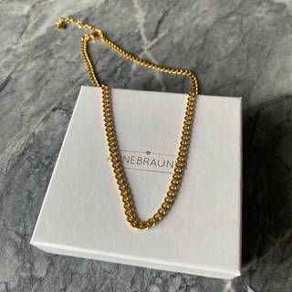 ANNEBRAUNER Panzer Halskæde 18K Guldbelagt - 4 mm