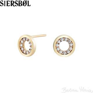 Siersbøl guld ørestikker - 383 053CZ3