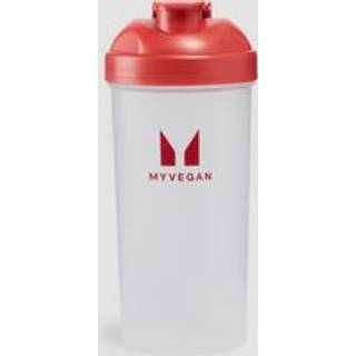Myvegan Plastic Shaker Bottle - Burgundy - 600ml - Rød