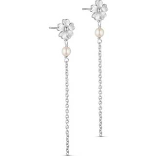 Poppy Kæde Øreringe, Silver Plated