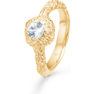 Studio Z Wild Cliff ring i forgyldt med cubic zirkonia - Str. 54