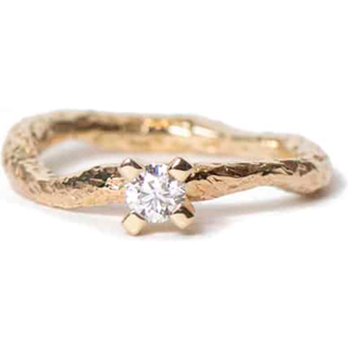 Athena guld ring med brillant - 58