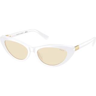Polo Ralph Lauren Kvinde PH4199U 5544/8 Solbriller Acetat Hvid Gul Cat Eye Normal