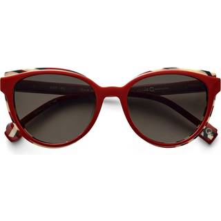Etnia Barcelona Esse RD 55 Solbriller Kvinder Rød - Red On Beige Brown Black - 55mm