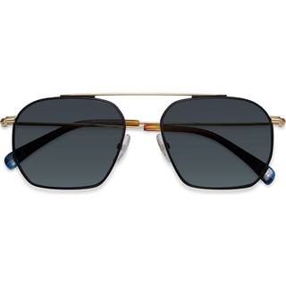 Etnia Barcelona Empuries Sun Polarized GDBK 55 Solbriller Mænd Black - Black On Gold - 55mm