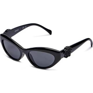 Versace Børn VK4005U GB1/87 Solbriller Injiceret Sort Grå Cat Eye Normal