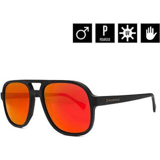 Horsefeathers Corp Matt Black black - Uni - mirror red