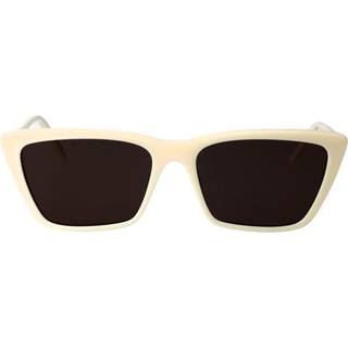 Saint Laurent SL 737 MICA THIN 005 54 Solbriller Kvinder Hvid - Ivory White - 54mm