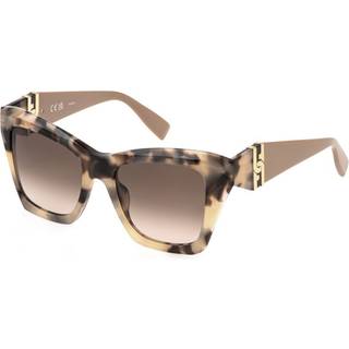 Furla Kvinde SFU884 0XA5 Solbriller Acetat Havana Brun Firkantet Normal Skygge