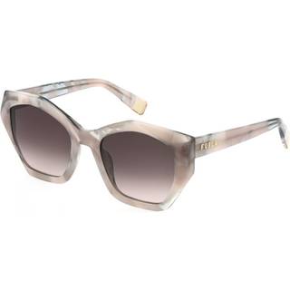 Furla Kvinde SFU885 0GL8 Solbriller Acetat Grå Brun Geometrisk Normal Skygge