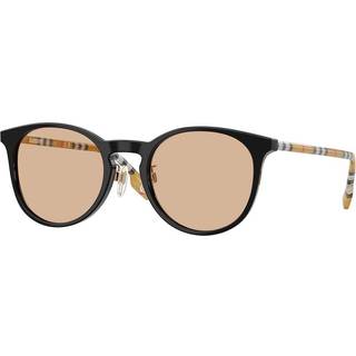 Burberry Kvinde BE4380D 385373 Solbriller Acetat Sort Brun Rund Normal