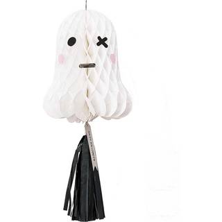 Wabenpapierfigur mit Quaste Gespenst 24x59cm