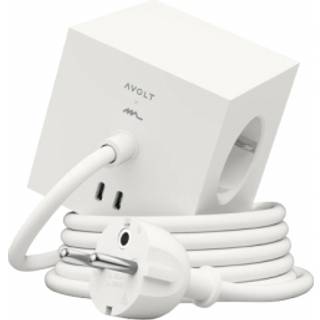 AVOLT - Square 1 w/30W Dual USB-C & Magnetic Base 1,8m ML Edition White
