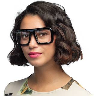 Sorte retro designer briller