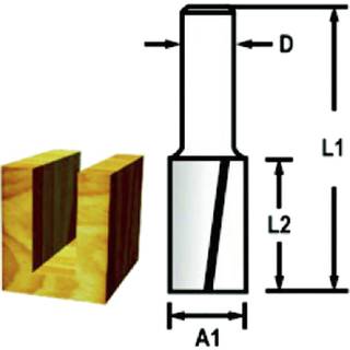 Makita Fræsejern 19mm 2-skærs - D-47662