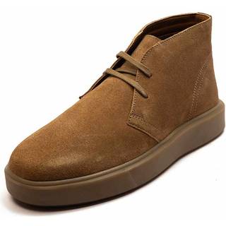 Off The Hook Off The Hook Brown Jethro Suede Leather Casual Lace-Up Chukka Boots