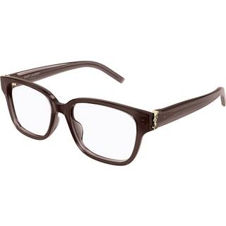 SAINT LAURENT Kvinde SAINT LAURENT SL M150 005 Optiske stel Acetat Brun Transparent Firkantet