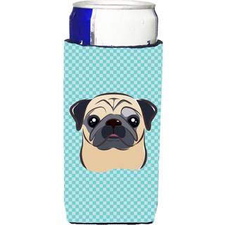 Checkerboard Blue Fawn Pug Ultra Beverage Isulators til slanke dåser BB1200MUK