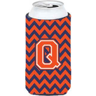 Brev Q Chevron Orange Blue Tall Boy Beverage Isulator Hugger CJ1042-QTBC