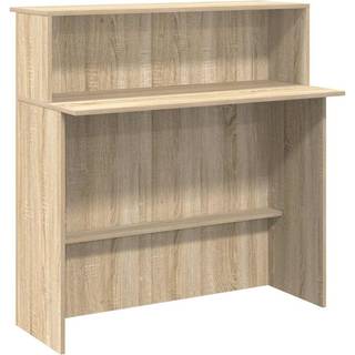 receptionsskranke 100x50x103,5 cm konstrueret træ sonoma-eg