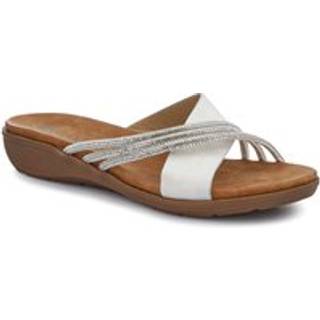 Pavers Pavers White Flat Soled Mules