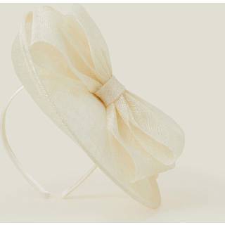 Accessorize Accessorize Natural Structured Disc Bow Fascinator Hat