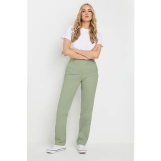Lts Tall Sage Green Cotton Chino Jeans Ex Long > 18 Lts | Tall Women's Slim Trousers - Ex Long 18