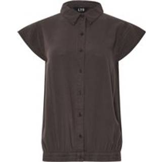 Lts Tall Chocolate Brown Acid Wash Grown Sleeve Shirt 16 Lts | Tall Women's Shirts & Blouses