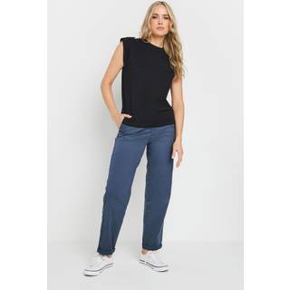 Lts Tall Navy Blue Cotton Straight Leg Chino Jeans Long > 14 Lts | Tall Women's Slim Trousers - Long 14
