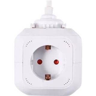Prokord Power Cube 4x Socket + 2xusb 2.1 Mah 3m - White