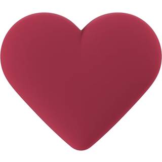 Red Velvet Heart Silicone Sticker - Rød - Add QTY