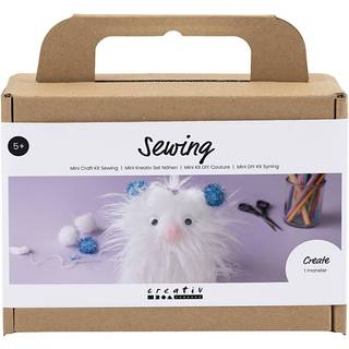 Mini DIY Sy Kit - Farverig Monsterbamse til Børn