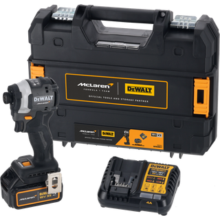 Dewalt DCF85MM1T-QW 18V XR Slagskruetrækker med 4,0Ah batteri, lader og TSTAK – McLaren Edition
