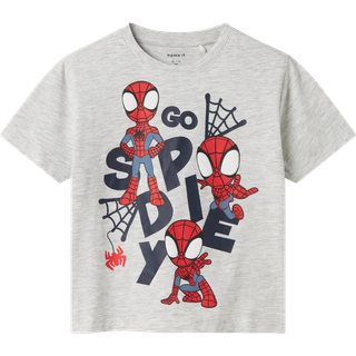 NAME IT Main Spidey T-shirt Light Grey Melange